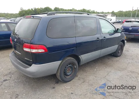 2001 Toyota Sienna Le z USA, uszkodzony, nr VIN 4T3ZF13C41U393368